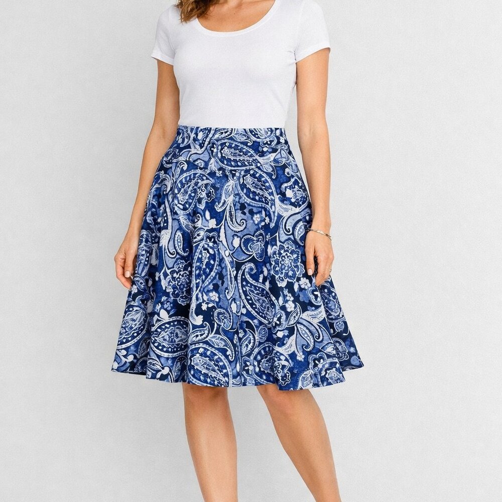 RALPH LAUREN skirt falda print like flower print size 16